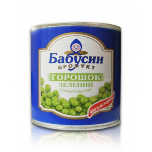 Горошок консервований Бабусин продукт ж/б 420 гр